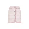 Giambattista Valli Tweed Mini Skirt In Pink