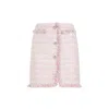 Giambattista Valli Boucle Mini Skirt Sequin Embellishments In Purple