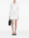 Giambattista Valli Polka-dot Lace-trim Mini Skirt