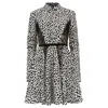 Giambattista Valli Polka Dot Mini Dress In White And Black Cotton In White