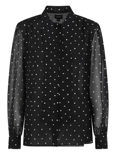 Giambattista Valli Polka Dot-pattern Blouse In Black