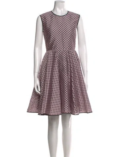 Pre-owned Giambattista Valli Polka Dot Print Knee-length Dress In Multi