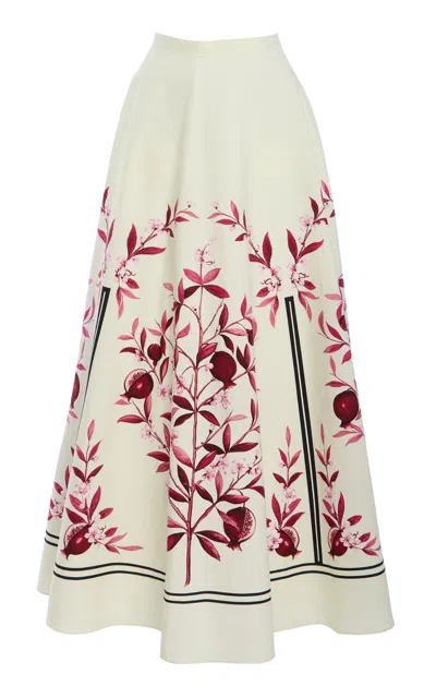 Giambattista Valli Popeline Skirt In White