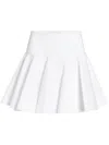 Giambattista Valli Poplin Flared Mini Skirt In White