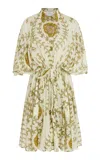 Giambattista Valli Printed Cotton Voile Mini Dress In Multi