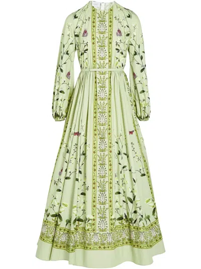 Giambattista Valli Printed Dress In Green
