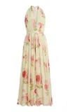 Giambattista Valli Printed Georgette Dress In Neutral