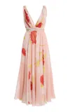Giambattista Valli Printed Georgette Dress In Pink