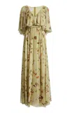Giambattista Valli Printed Georgette Maxi Dress In Multi