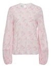 Giambattista Valli Printed Long-sleeve Blouse In Multi
