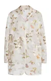 Giambattista Valli Printed Organza Coat In Multi