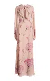 Giambattista Valli Printed Sablé Gown In Light Pink