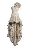 Giambattista Valli Printed Silk Organza Maxi Dress In Multi