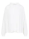 Giambattista Valli Long-sleeved Blouse In Silk Blend In White