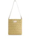 Giambattista Valli Raffia Beach Bag In Neutrals