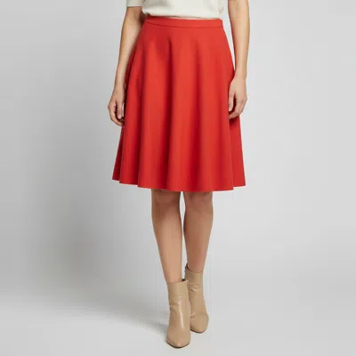 Pre-owned Giambattista Valli Red Cotton Flared Mini Skirt S