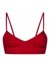 Giambattista Valli Red Viscose Blend Bralette Top In Red