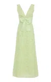 Giambattista Valli Ribbon Dentelle Dress In Green
