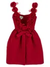 Giambattista Valli Satin Mini Dress With Structured Balloon Skirt