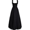 Giambattista Valli Rose Trim Fit & Flare Dress