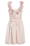 Giambattista Valli Rosette Embellished Cotton Poplin Minidress