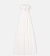 Giambattista Valli Ruffled Cotton Maxi Dress In White