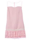Giambattista Valli Ruffled Sleeveless Dress In Pink
