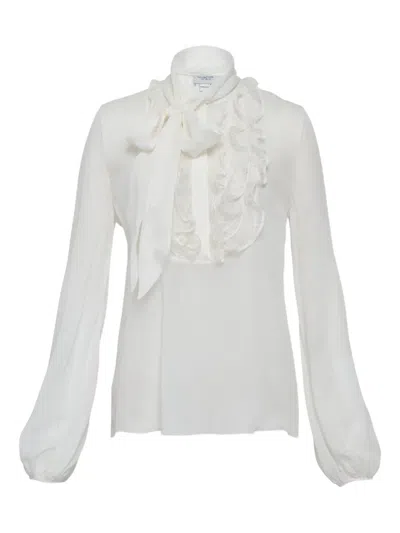 Giambattista Valli Ruffled-trim Blouse In White
