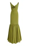 Giambattista Valli Sable Mermaid Maxi Dress In Green