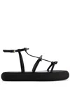 Giambattista Valli Bow-embellished Flatform Sandals In M Black Black