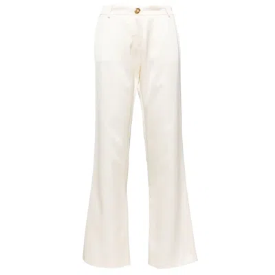 Giambattista Valli Satin Pants In White