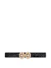 Giambattista Valli Sequin Crystal-embellished Belt In Black