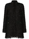 Giambattista Valli Sequin-detail Tweed Minidress In Black