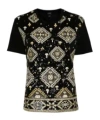 Giambattista Valli Sequin-embelished T-shirt In Black