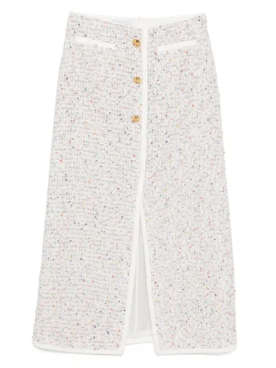 Giambattista Valli Sequin-embellished Skirt In White