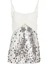 Giambattista Valli Sequin Embellishment Short Dress In Weiss