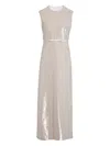 Giambattista Valli Sequin Midi Dress In Neutral