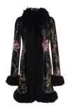 Giambattista Valli Sequined Coat In Black