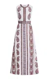 Giambattista Valli Sequined Embroidered Maxi Dress In White