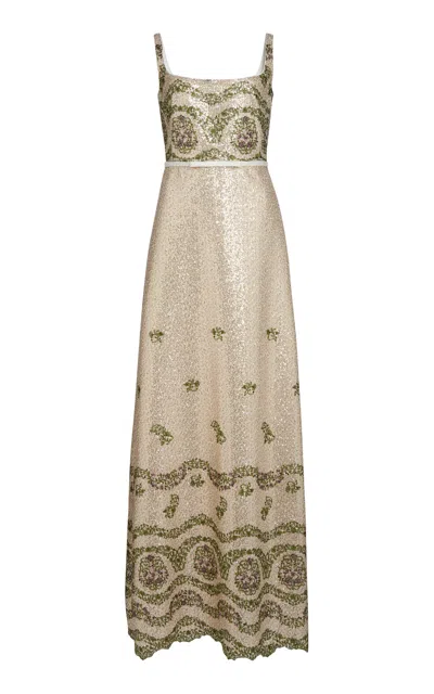 Giambattista Valli Sequined Gown In Multi