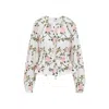 Giambattista Valli Floral Long-sleeved Blouse In Multicolour