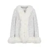 Giambattista Valli Short Coat With Textured Fabric In White