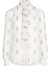 Giambattista Valli Silk Blouse In White