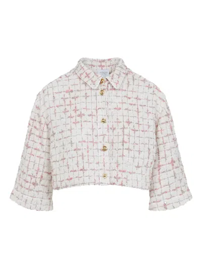 GIAMBATTISTA VALLI SILK CROPPED SHIRT