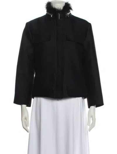 Pre-owned Giambattista Valli Silk Down Jacket In Black