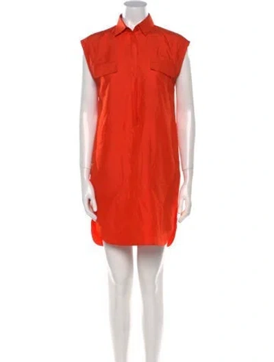 Pre-owned Giambattista Valli Silk Mini Dress In Orange