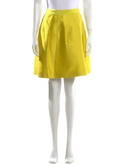 Pre-owned Giambattista Valli Silk Mini Skirt In Green