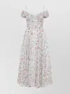 Giambattista Valli Off-shoulder Floral Silk Dress