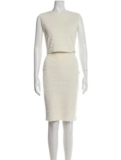 Pre-owned Giambattista Valli Skirt Set In Neutral