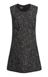 Giambattista Valli Sleeveless Boucle Mini Dress In Black